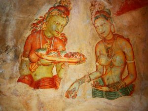 Frescoes at Sigiriya